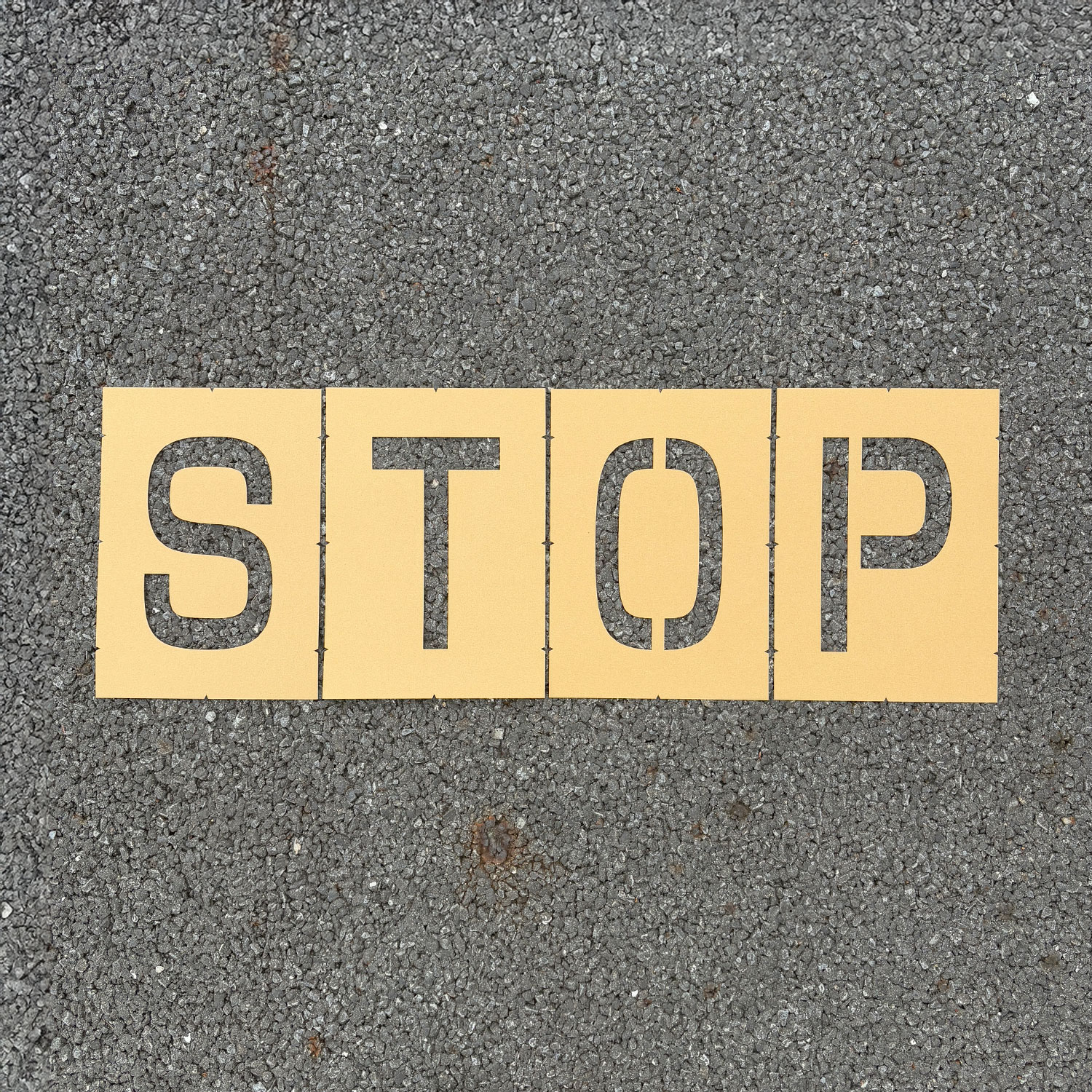床・壁用スプレーテンプレート　ロードステンシルB4「STOP」